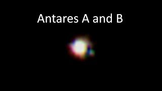 Antares double star A and B [upl. by Delastre]