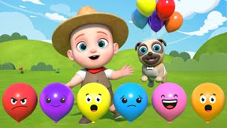 Jugando y Aprendiendo con Globos  Bolas de Colores  Leo Español Canciones Infantiles [upl. by Ermine374]