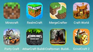 Minecraft RealmCraft MergeCrafter Craft World Party Craft AtharCraft Craftsman GrindCraft 2 [upl. by Immat512]