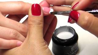 NAILS Troubleshooter  Classic Gel French  Part 3 of 4  Applying White [upl. by Ganny]