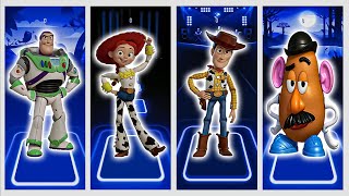 Toy Story Buzz Lightyear VS Jessie VS Woody VS Mr Potato Head  Tiles Hop EDM Rush [upl. by Yawnoc54]