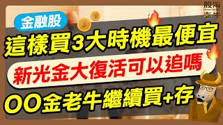 【金融股】這樣買3大時機最便宜，新光金大復活可以追嗎？OO金老牛繼續買存｜《老牛夜夜Talk》EP213 [upl. by Sethi540]