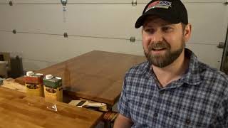 Waterlox Butcher Block Desk Top Tips amp Tricks [upl. by Vassar]