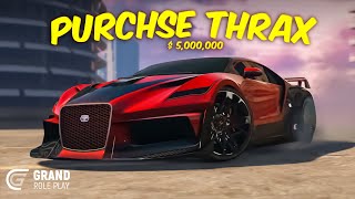 purchasing Thrax Bugatti In Grand RP  GTA GRAN RP  gta gta grandrp gtav [upl. by Llednil]