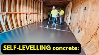 PUMPING CONCRETE SELFLEVELLING concrete floors [upl. by Ttergram]