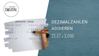 Schriftliches Addieren  Mathematik  einfach erklärt  Lehrerschmidt [upl. by Felix]