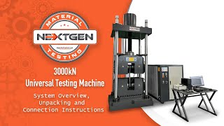 NextGen’s 3000kN Single Test Space UTM Setup Operation amp Safety Guide for Material Testing [upl. by Lotson]