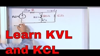 Kirchhoffs Laws in Circuit Analysis  KVL and KCL Examples  Kirchhoffs Voltage Law amp Current Law [upl. by Amado]