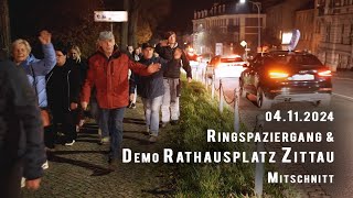 Spaziergang und Montagsdemo 04112024 in Zittau [upl. by Rubi]