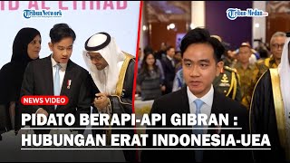 GAYA GIBRAN Pidato Hingga Potong Kue di Peringatan Hari Nasional ke53 UEA Singgung Perdamaian [upl. by Netfa]