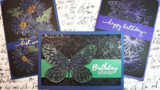 3 TECHNIQUES with MICA POWDER and CLEAR EMBOSSING POWDER [upl. by Caasi]