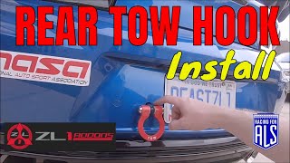 Rear Tow Hook Installation Camaro 6th Gen How To 20162022 [upl. by Sadie]