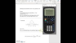 Normalfördelning Texas grafräknare Ma2 [upl. by Burner]
