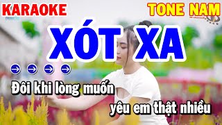 Karaoke Xót Xa Tone Nam  Nhạc Sống Beat Hay Dễ Hát 2021  Karaoke Thanh Hải [upl. by Cam]