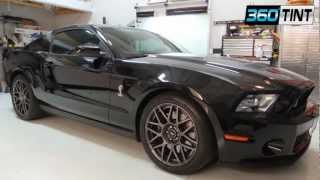 Window Tinting a Back Window on a 2011 Ford GT500 [upl. by Aicssej]