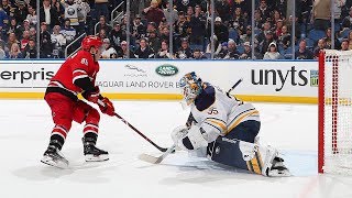 Teuvo Teravainen pulls out incredible deke to pot gamewinner in OT [upl. by Ainahtan]