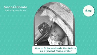 SnoozeShade Plus Deluxe demo on a forwardfacing buggy or stroller 2020 [upl. by Euqinemod]