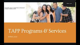 Transfer Adult Reentry Parenting amp Pregnant Student Center TAPP [upl. by Paula]