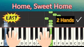 Home Sweet Home  piano tutorial easy [upl. by Deehahs781]