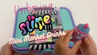 Unboxing So Slime DIYMini Market DrinksASMR [upl. by Harness]