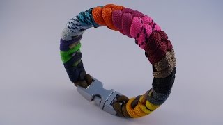 What to do with leftover paracordcreate a multi colored bracelet [upl. by Ailana]