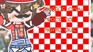 smg4s crew react to Mario aussmg4 gacha [upl. by Battiste]