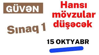 15 Oktyabr güvən sınaq 1 2023 [upl. by Boylan]