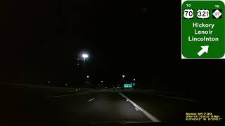 Davidson NC to Black Mountain NC Dawn Drive via I77 and I40 [upl. by Suoirad718]