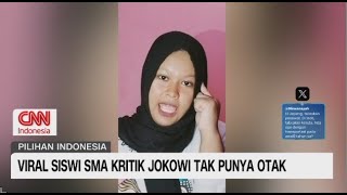 Viral Siswi SMA Kritik Jokowi Tak Punya Otak [upl. by Nevart]