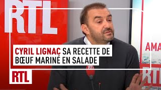 Cyril Lignac  sa recette de bœuf mariné en salade [upl. by Lou337]