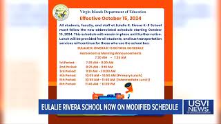 Eulalie Rivera K8 School Now on Modified Schedule Due to Heatwave [upl. by Lontson]