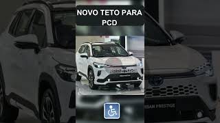 NOVO TETO IPI ISENÇÃO PARA PCD TOYOTA COROLLA CROSS noticias novotetopcd suvpcd minutopcd [upl. by Wilhelmina]