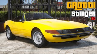 Grotti Stinger SC Ferrari Daytona  GTA V Lore Friendly Car Mods  PC [upl. by Swart584]