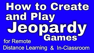 How to Play Jeopardy in Zoom Meetings  Distance Learning [upl. by Berenice]