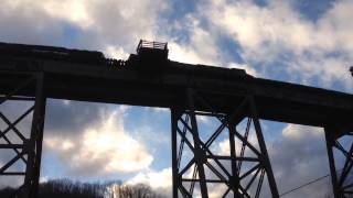 NS locomotives on Covel WV Trestle [upl. by Astraea]