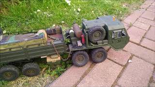 RC truck 8X8 Oshkosh HEMTT conversion from Fayee F004a Oshkosh HEMTT conversión de Fayee F004a [upl. by Kepner]