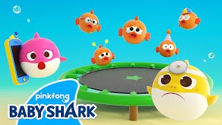 Five Little Fish  Baby Shark Toy Song  Draw Shapes with Kids  Baby Shark Official [upl. by Ajak]