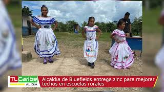 Alcaldía de Bluefields entrega zinc para mejorar techos en escuelas rurales [upl. by Yong931]