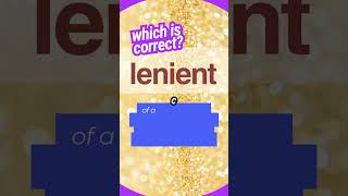 Short What exactly is LENIENT Are you LENIENT  Speak English Like A Boss [upl. by Dina278]