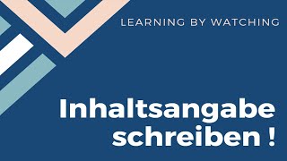 Inhaltsangabe schreiben [upl. by Eeram165]