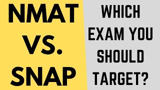 NMAT vs SNAP Which exam to target Top colleges Difficulty level Cutoffs Imp topics Placements [upl. by Anisamot]