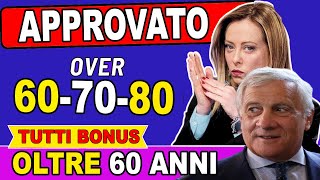 HAI PIÙ DI 60 ANNI ECCO I 12 NUOVI BENEFICI CHE TI SPETTANO NEL 2024 ➡ BONUS FINO A 850€ [upl. by Harneen]