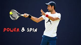 Novak Djokovic Forehand Slow Motion  Analysis [upl. by Hollington]