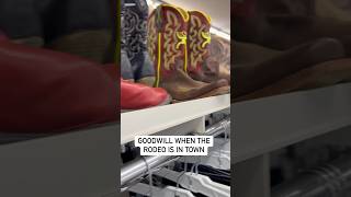 Goodwill when the rodeo is in town reseller Cheyenne Wyoming Frontier Days 👢 Cowboy Boots [upl. by Ramoh]