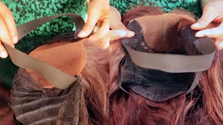 HIGHLY REQUESTED  HOW TO ATTACH AN ELASTIC BAND TO YOUR WIG  GLUELESS LACE CLOSURE WIG  DIY [upl. by Romalda]