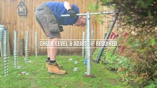 How To Install Ground Screws [upl. by Hueston]