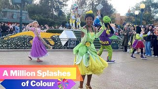 Disneyland Paris A Million Splashes of Colour New Parade New Characters New Dancers 2024 [upl. by Gemoets19]