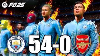 FIFA 24  RONALDO SPIDER MAN MESSI ALL STARS  MANCHESTER CITY VS ARSENAL [upl. by Noelc]