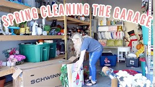 🌸SPRING CLEANING THE GARAGE  COMPLETE DISASTER  HUGE DECLUTTER CLEAN WITH ME  Love Meg [upl. by Neirbo]