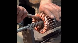 Rewinding truck stator motor with amazin skills [upl. by Dwinnell]